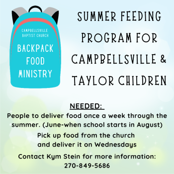 Summer Feeding Program for Campbellsville & Taylor children (1)